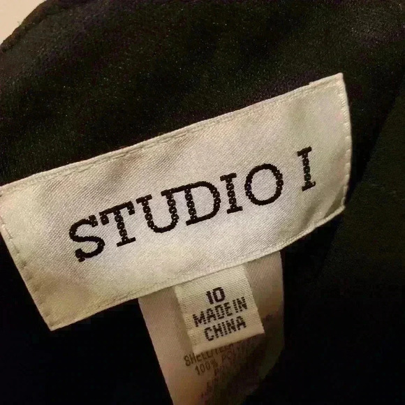 Studio 1 Black maxi pants women's size 10 - Picture 3 of 4